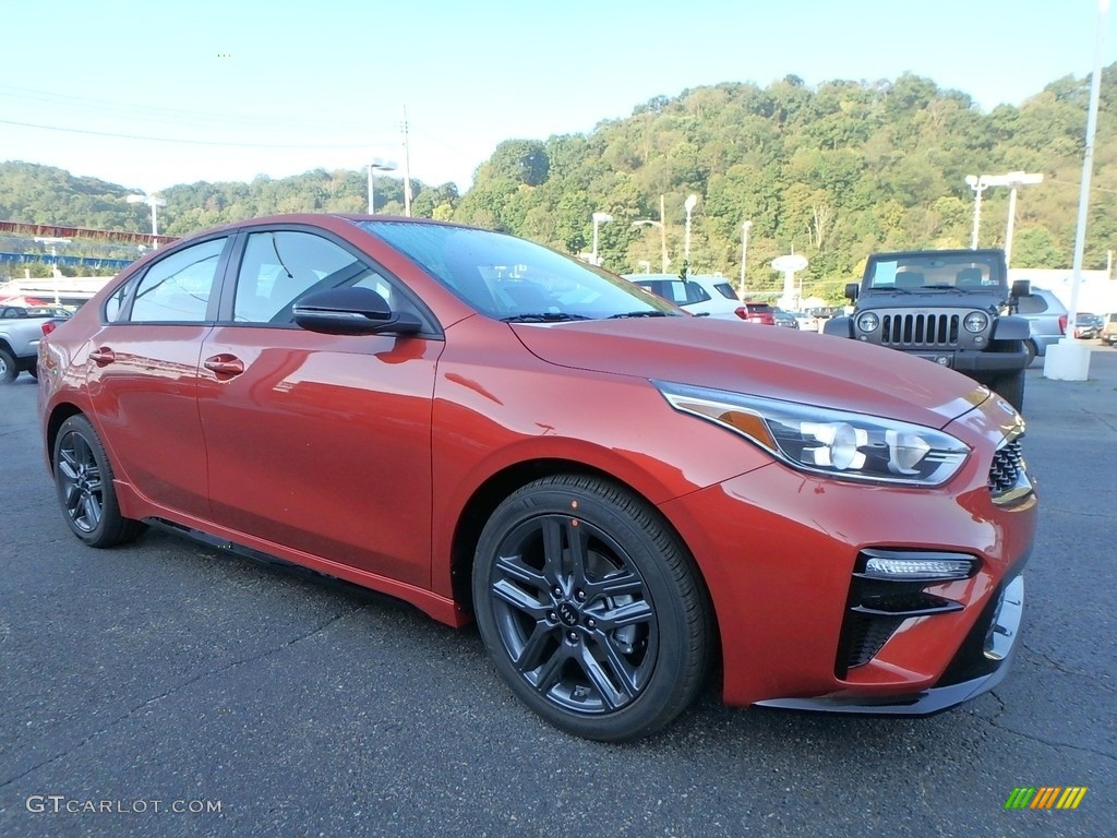 Fire Orange 2020 Kia Forte GT-Line Exterior Photo #135084817