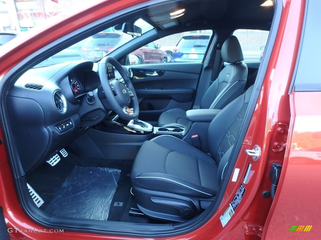 Black Interior 2020 Kia Forte GT-Line Photo #135084856