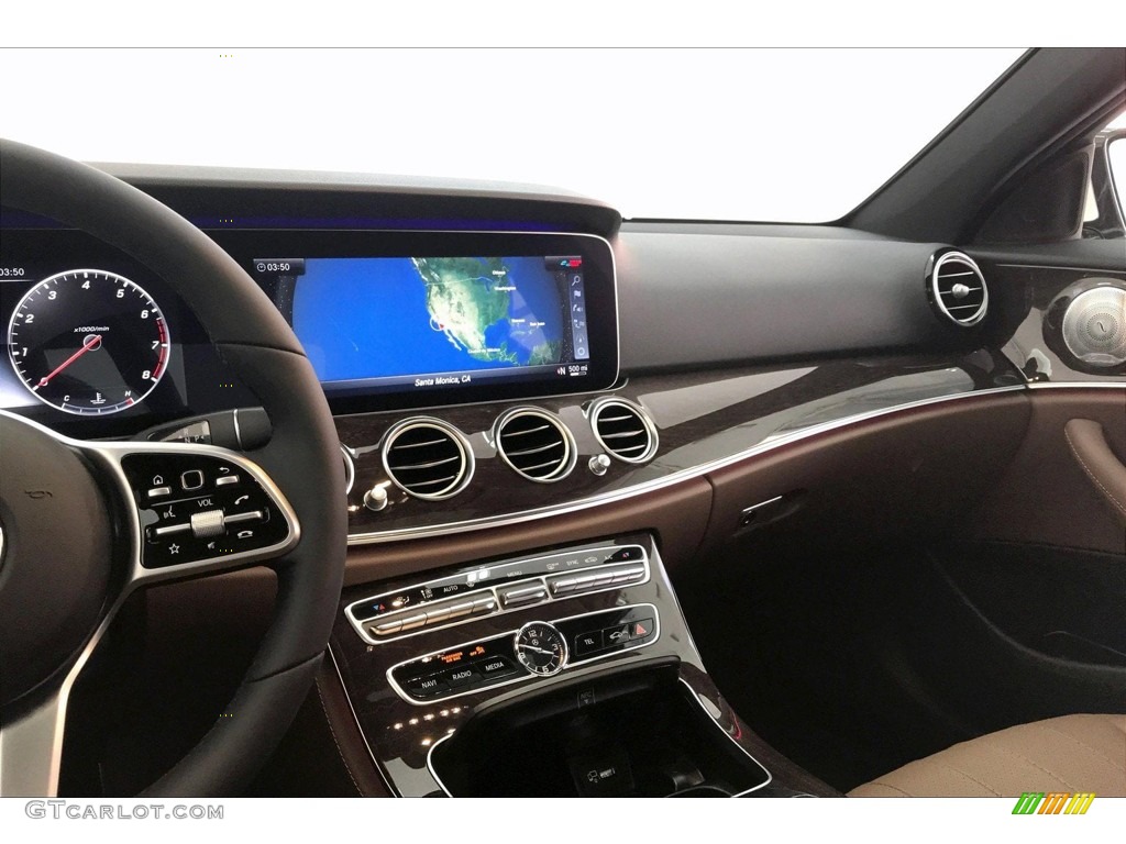 2020 Mercedes-Benz E 350 Sedan Nut Brown/Black Dashboard Photo #135085021