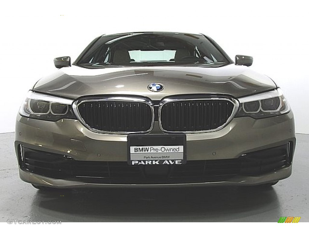 2019 5 Series 540i xDrive Sedan - Atlas Cedar Metallic / Canberra Beige/Black photo #6