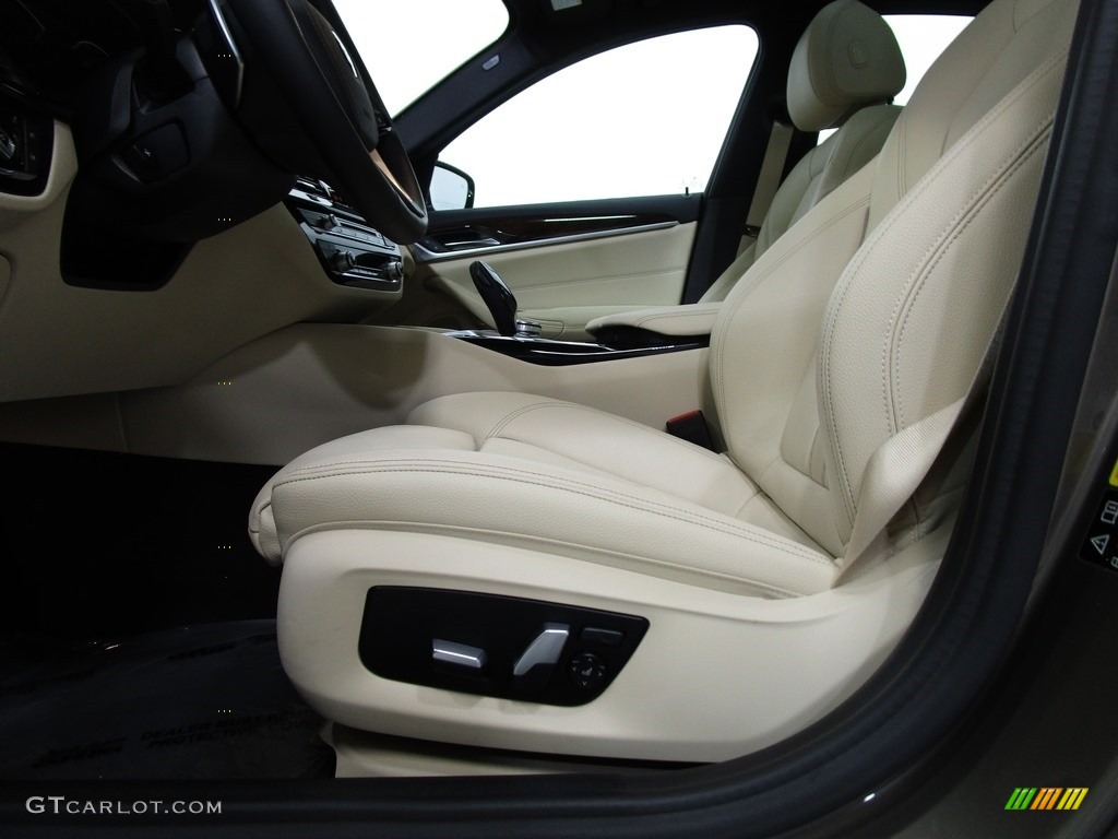 2019 5 Series 540i xDrive Sedan - Atlas Cedar Metallic / Canberra Beige/Black photo #9