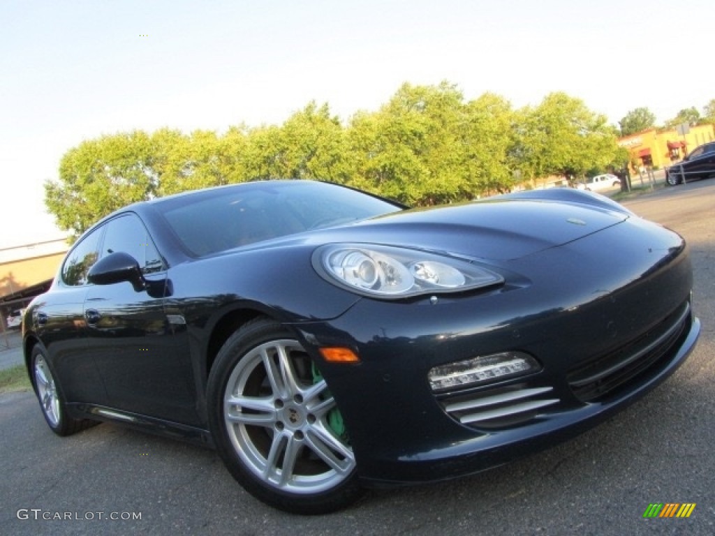 2013 Panamera 4 - Dark Blue Metallic / Luxor Beige photo #2