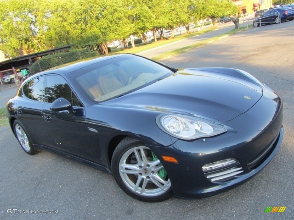 2013 Panamera 4 - Dark Blue Metallic / Luxor Beige photo #3