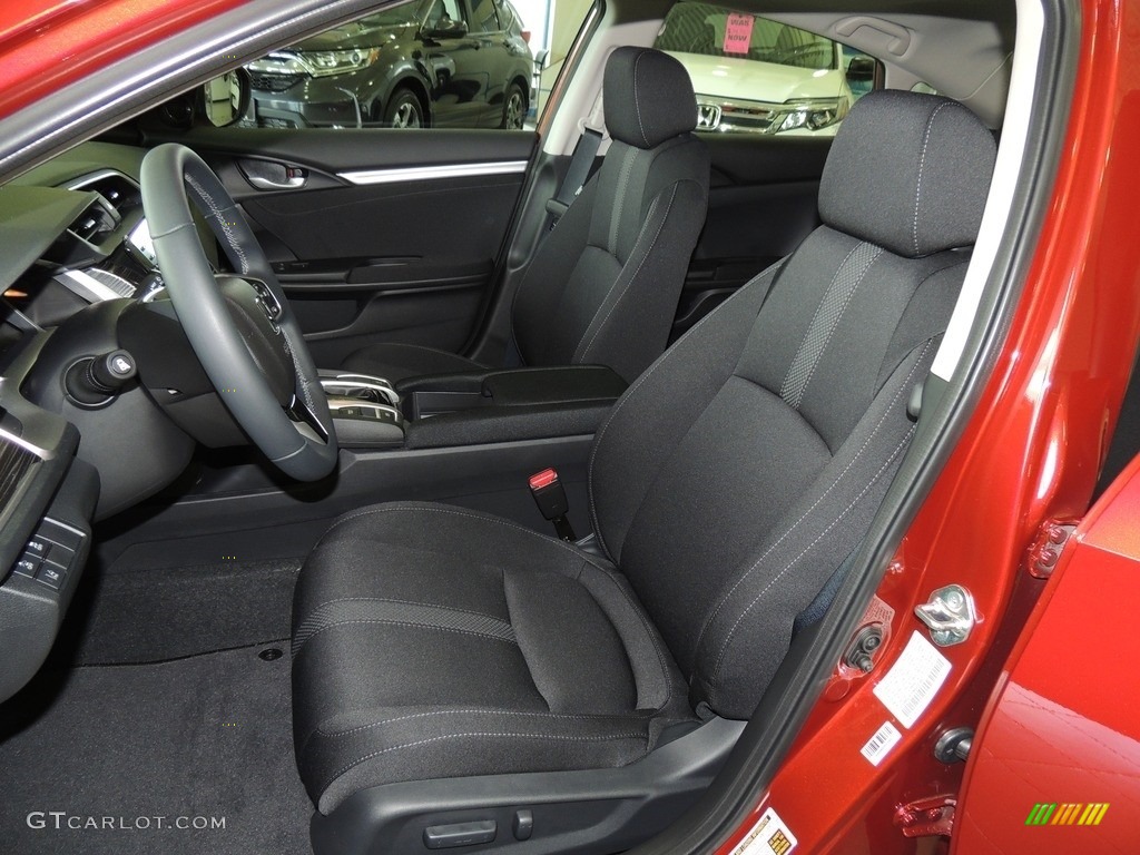 2019 Civic EX Sedan - Molten Lava Pearl / Black photo #12