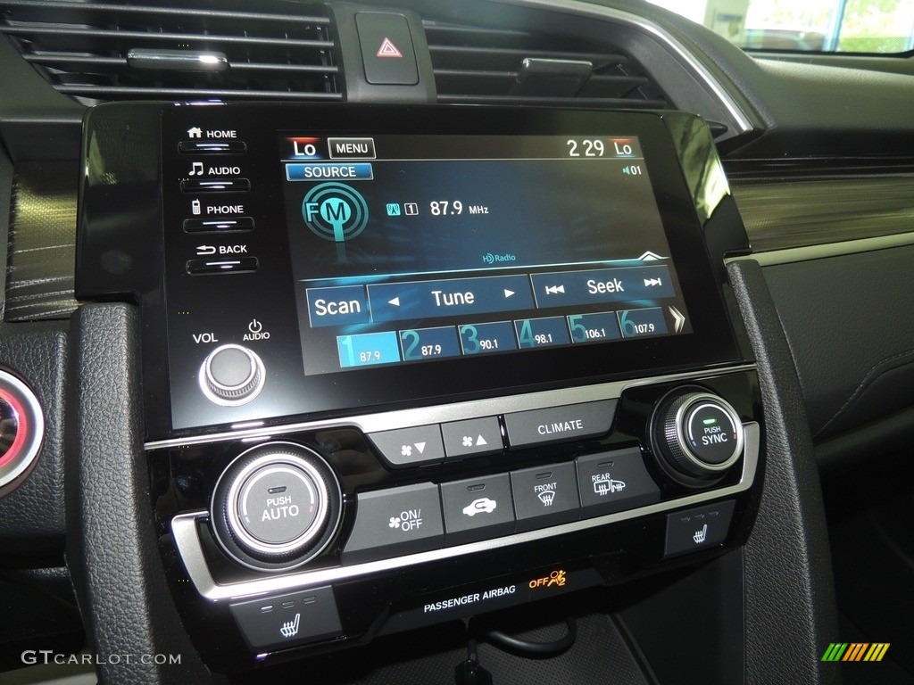 2019 Civic EX Sedan - Molten Lava Pearl / Black photo #15