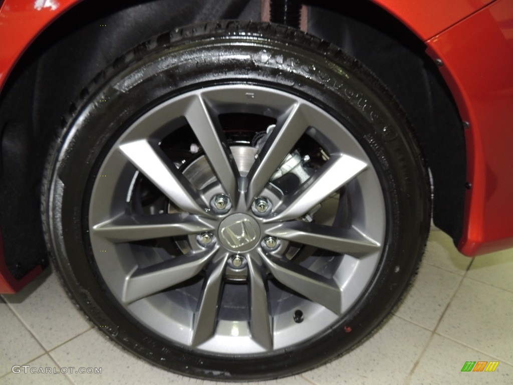 2019 Civic EX Sedan - Molten Lava Pearl / Black photo #20