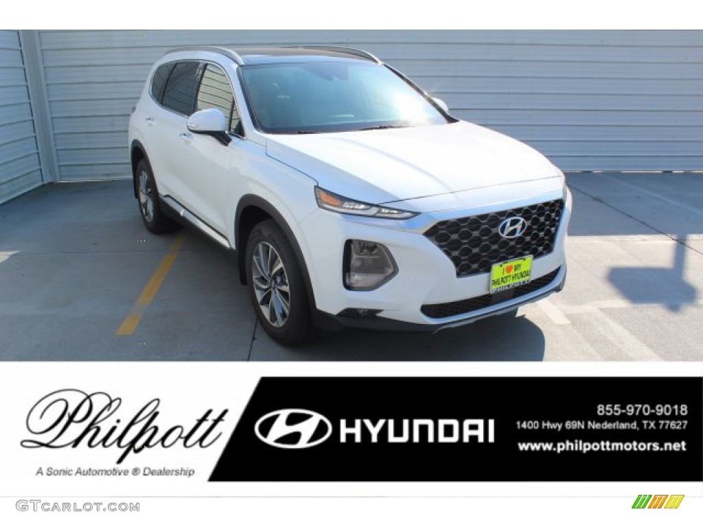 Quartz White Hyundai Santa Fe
