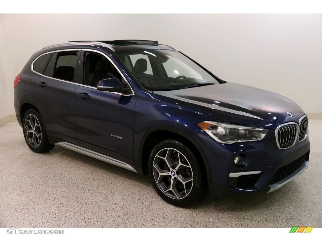 2016 X1 xDrive28i - Mediterranean Blue metallic / Mocha photo #1