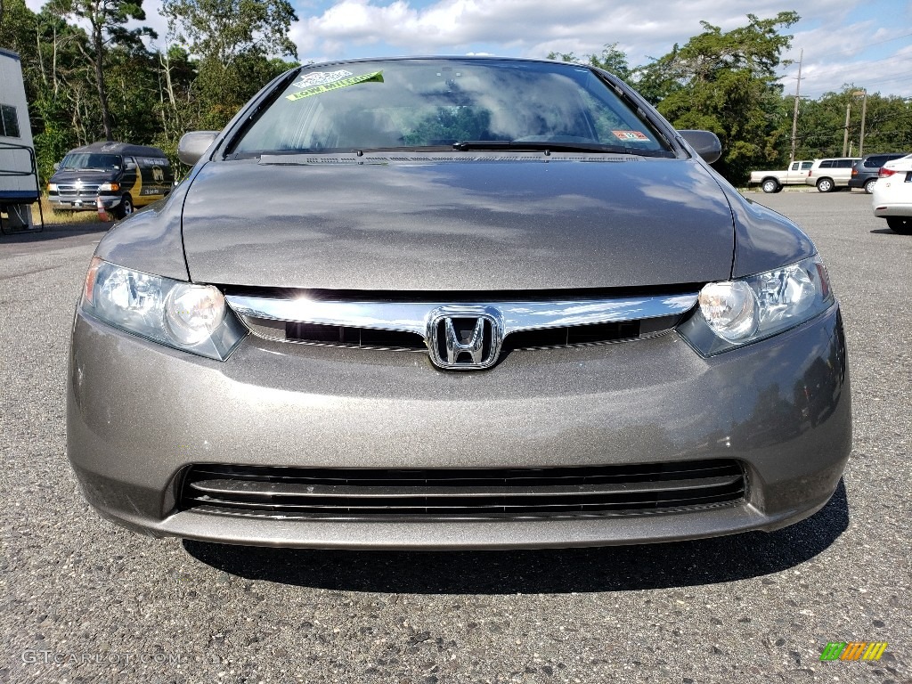 2007 Civic LX Sedan - Galaxy Gray Metallic / Gray photo #8