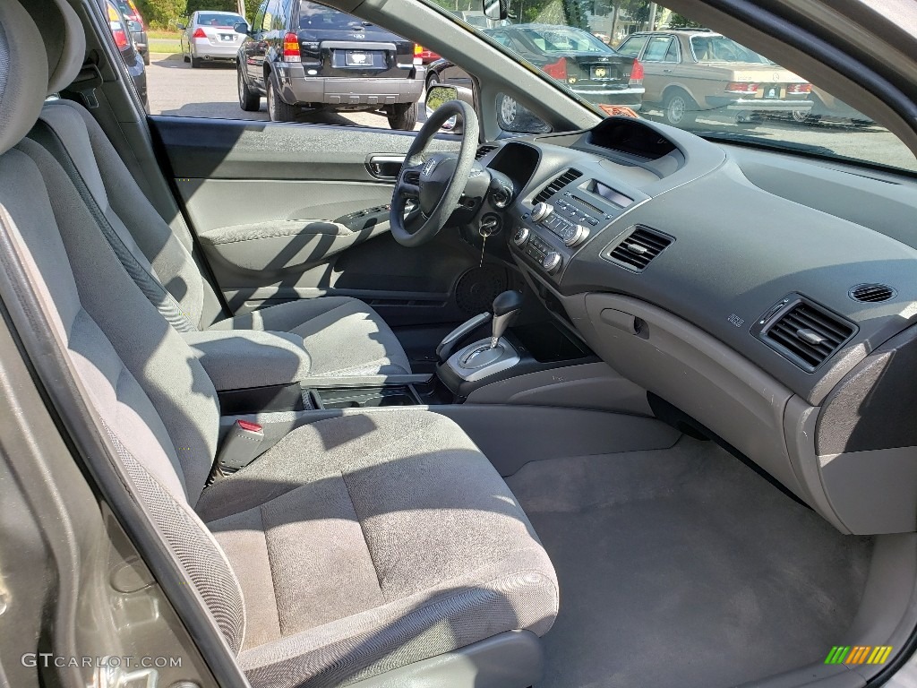 2007 Civic LX Sedan - Galaxy Gray Metallic / Gray photo #10