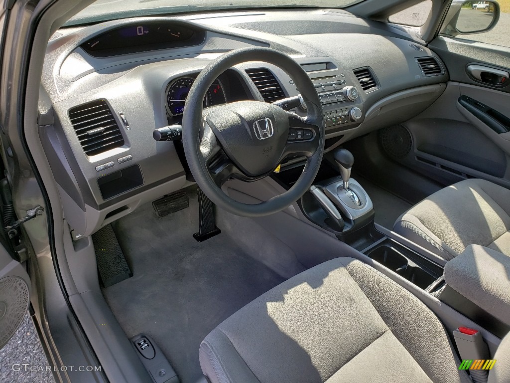 2007 Civic LX Sedan - Galaxy Gray Metallic / Gray photo #14