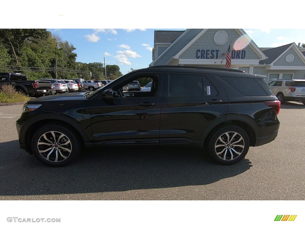 2020 Explorer ST 4WD - Agate Black Metallic / Ebony photo #4