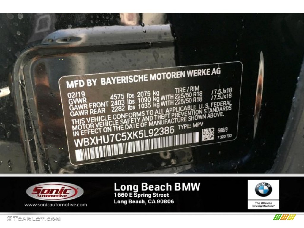 2019 X1 sDrive28i - Jet Black / Black photo #11