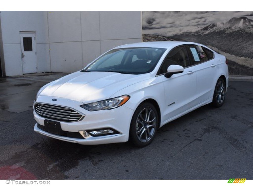 2017 Fusion Hybrid SE - Oxford White / Ebony photo #2