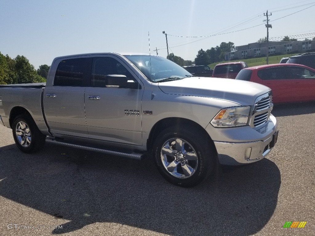 2013 1500 SLT Crew Cab 4x4 - Bright Silver Metallic / Canyon Brown/Light Frost Beige photo #7