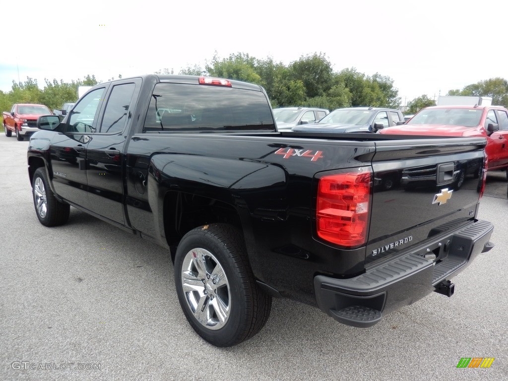 2019 Silverado LD Custom Double Cab 4x4 - Black / Dark Ash/Jet Black photo #5