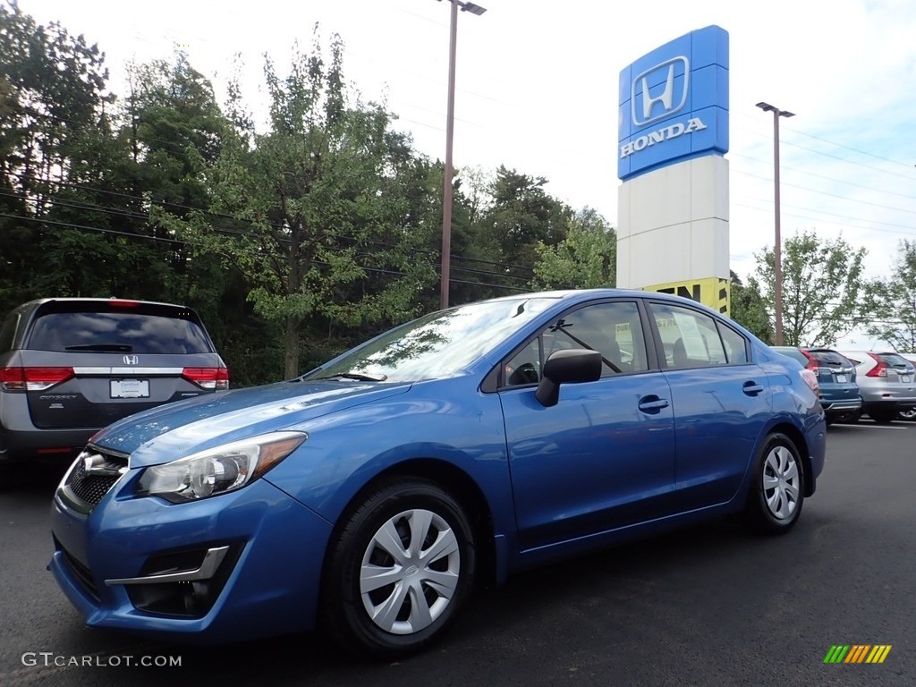 2016 Impreza 2.0i 4-door - Quartz Blue Pearl / Black photo #1