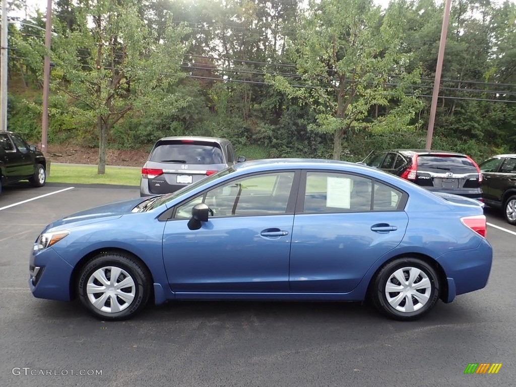2016 Impreza 2.0i 4-door - Quartz Blue Pearl / Black photo #2