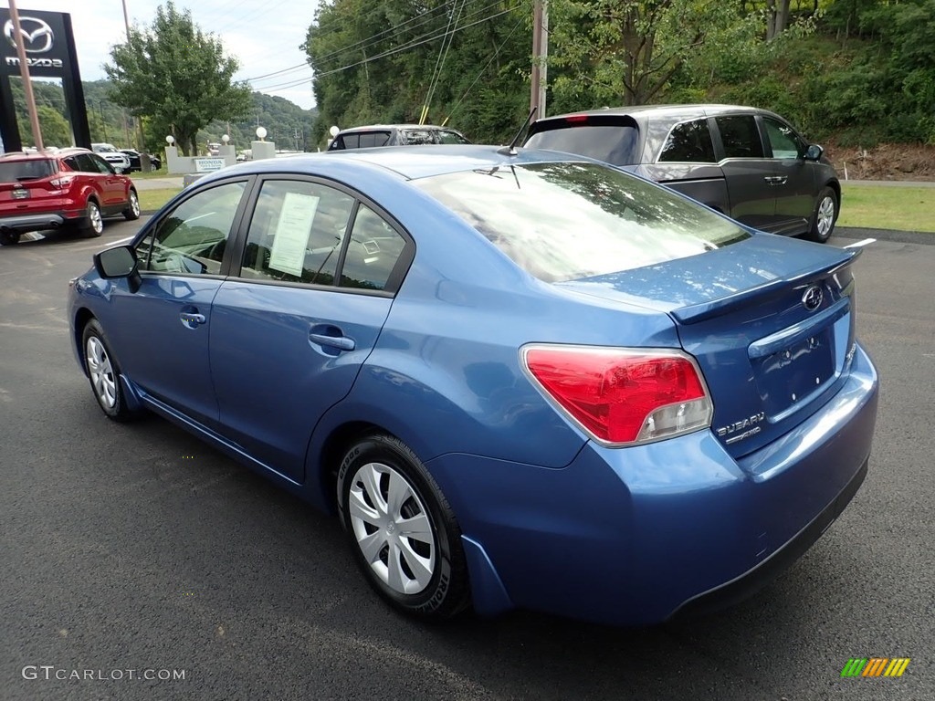 2016 Impreza 2.0i 4-door - Quartz Blue Pearl / Black photo #3