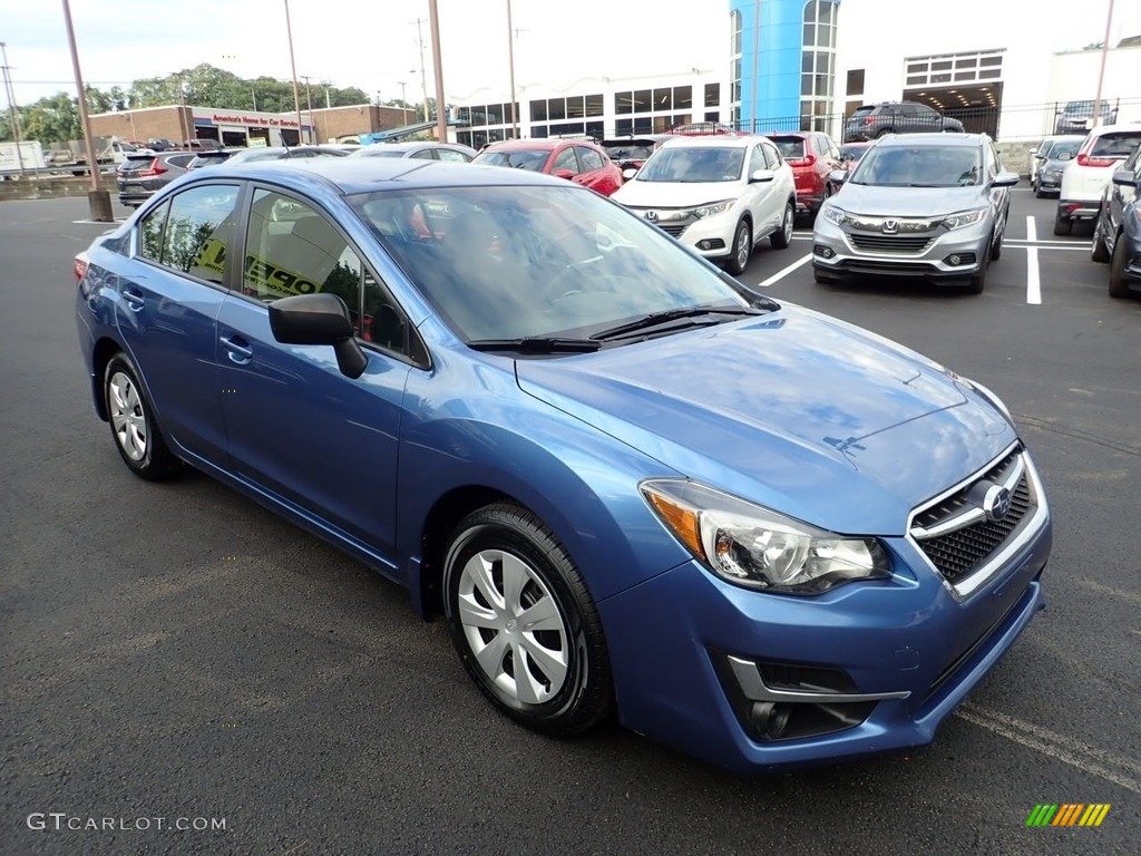 2016 Impreza 2.0i 4-door - Quartz Blue Pearl / Black photo #7