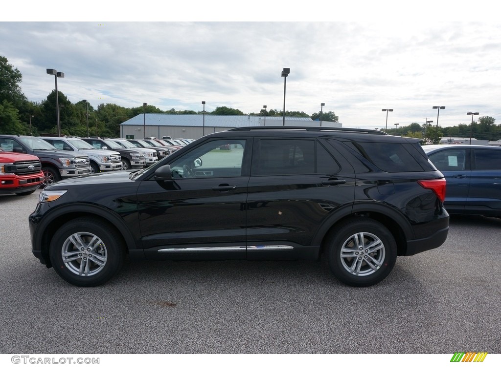 2020 Explorer XLT - Agate Black Metallic / Ebony photo #2