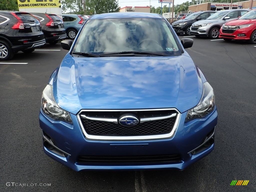 2016 Impreza 2.0i 4-door - Quartz Blue Pearl / Black photo #8