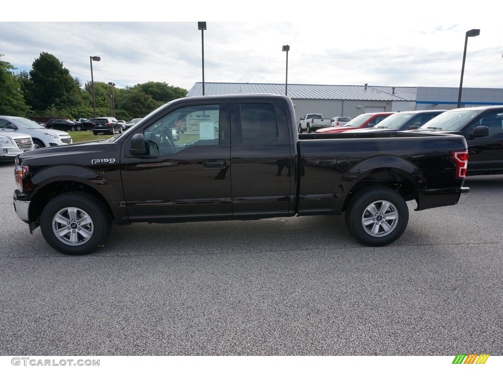 2019 F150 XLT SuperCab - Magma Red / Earth Gray photo #2