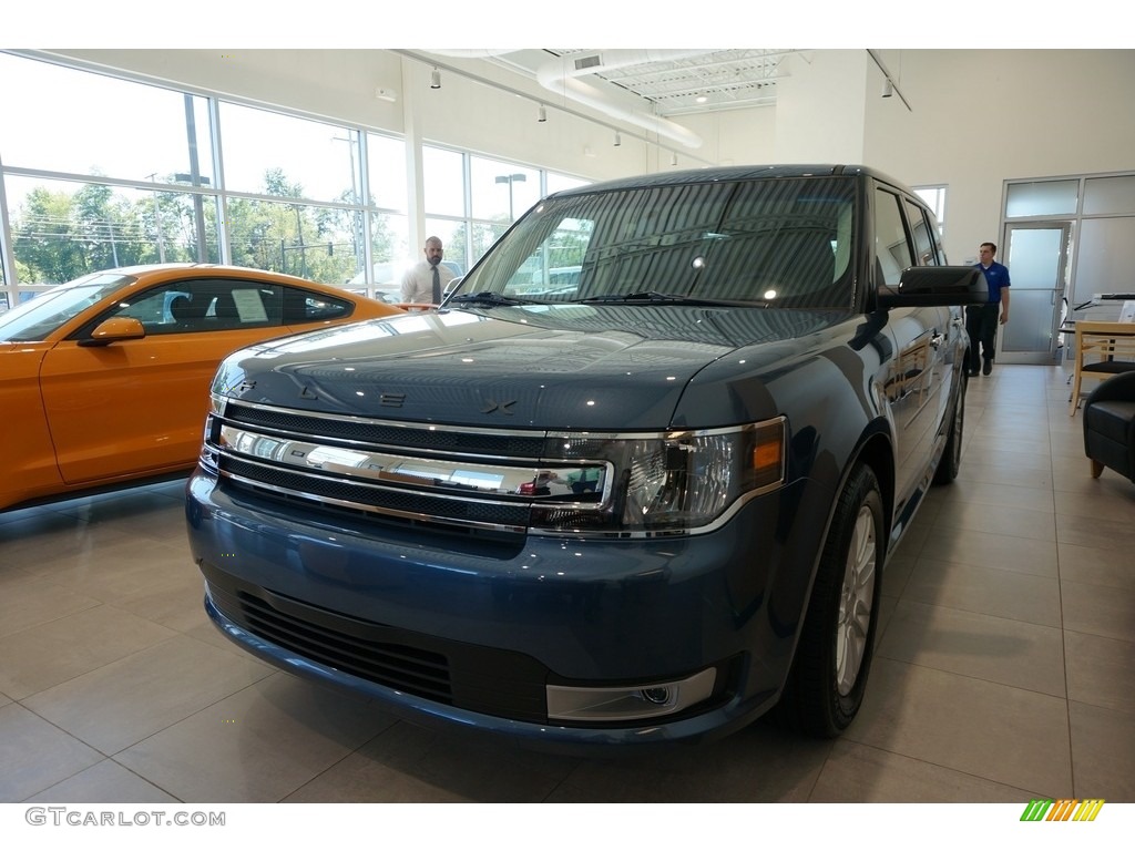 Blue Metallic Ford Flex