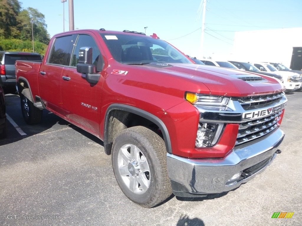Cajun Red Tintcoat 2020 Chevrolet Silverado 2500HD LTZ Crew Cab 4x4 Exterior Photo #135104078