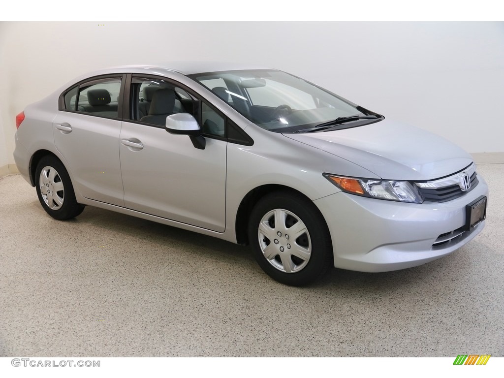 2012 Alabaster Silver Metallic Honda Civic LX Sedan #135098405 | GTCarLot.com  - Car Color Galleries