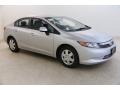 2012 Alabaster Silver Metallic Honda Civic LX Sedan  photo #1