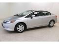 2012 Alabaster Silver Metallic Honda Civic LX Sedan  photo #3
