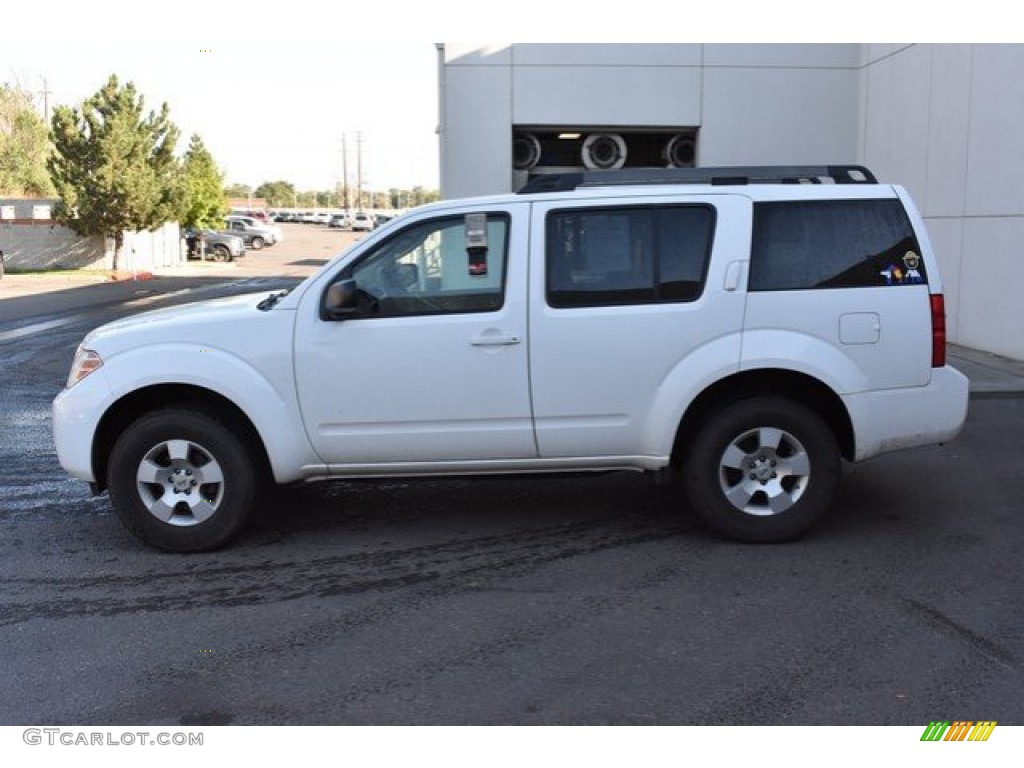 2012 Pathfinder S 4x4 - Avalanche White / Cafe Latte photo #3