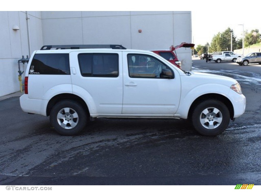 2012 Pathfinder S 4x4 - Avalanche White / Cafe Latte photo #7