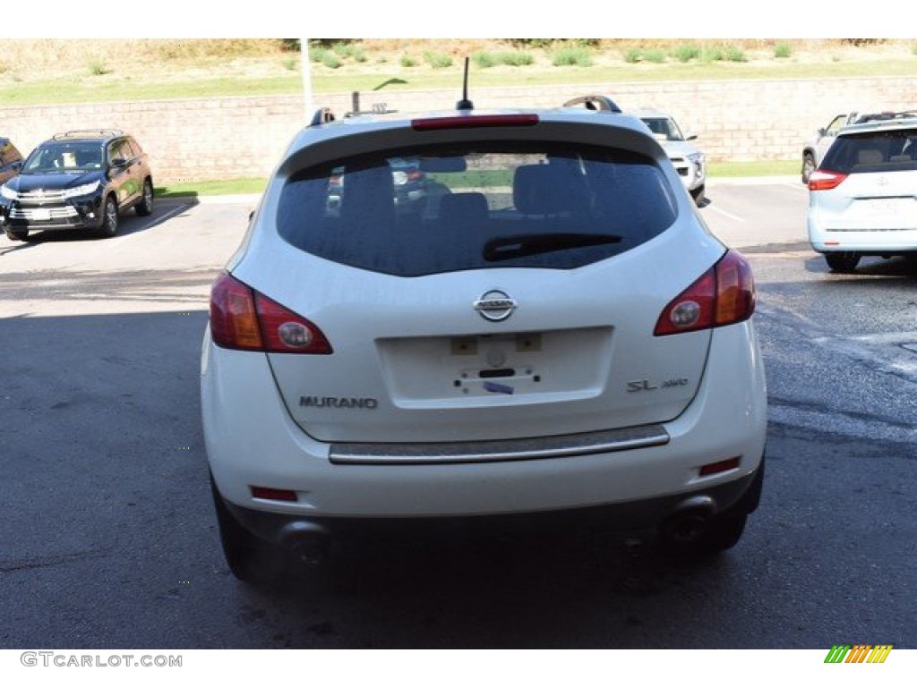 2009 Murano SL AWD - Glacier Pearl / Beige photo #5