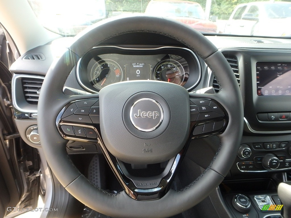 2020 Jeep Cherokee Altitude 4x4 Black Steering Wheel Photo #135106889