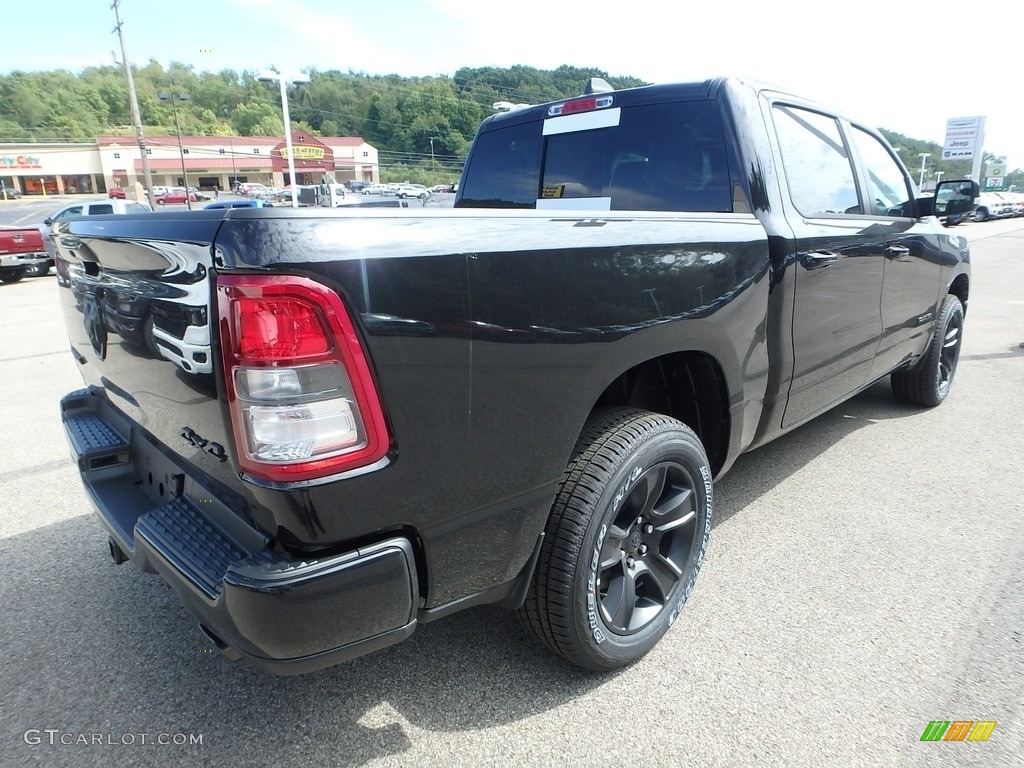 2020 1500 Big Horn Night Edition Crew Cab 4x4 - Diamond Black Crystal Pearl / Black photo #6