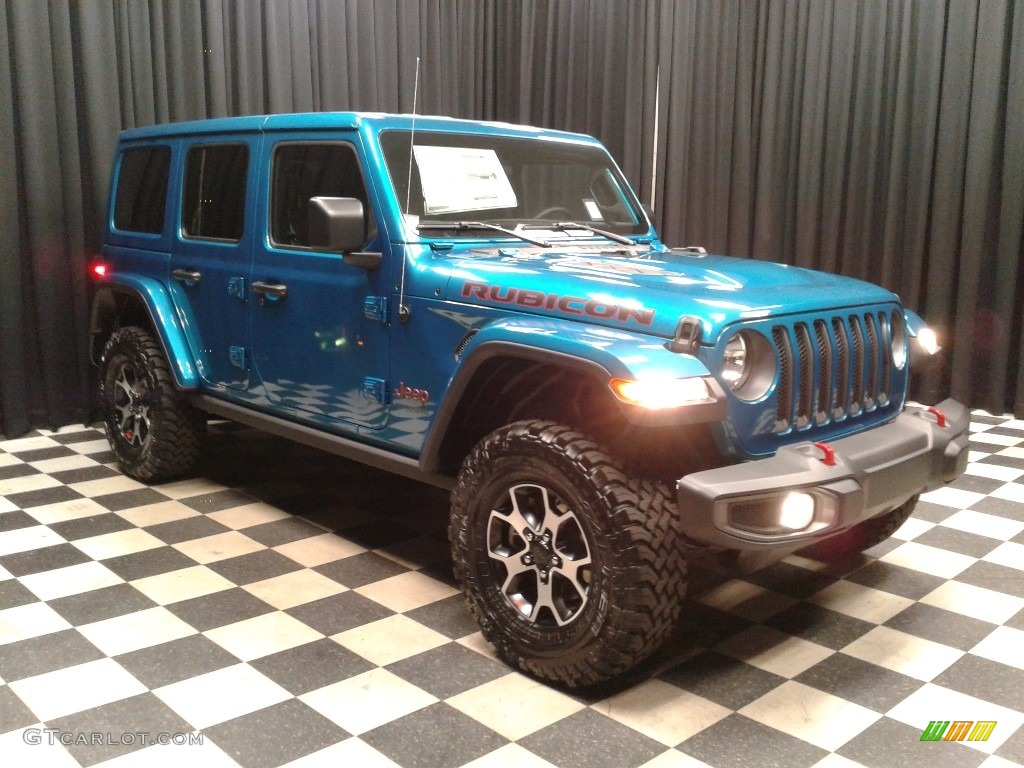 Bikini Pearl 2020 Jeep Wrangler Unlimited Rubicon 4x4 Exterior Photo #135110079