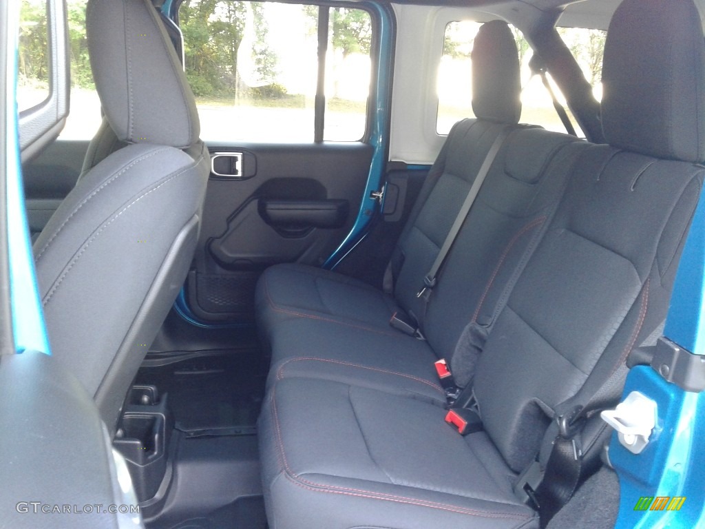Black Interior 2020 Jeep Wrangler Unlimited Rubicon 4x4 Photo #135110180