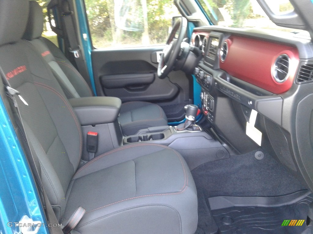 Black Interior 2020 Jeep Wrangler Unlimited Rubicon 4x4 Photo #135110231