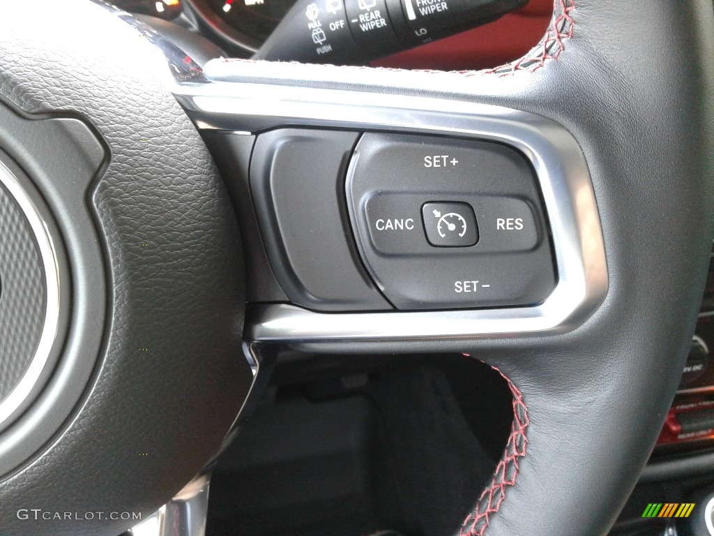 2020 Jeep Wrangler Unlimited Rubicon 4x4 Black Steering Wheel Photo #135110285