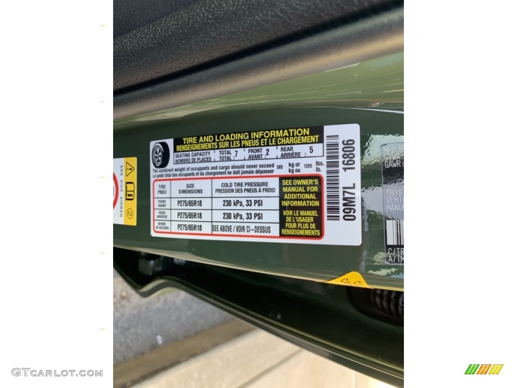 2020 Toyota Sequoia TRD Pro 4x4 Info Tag Photos