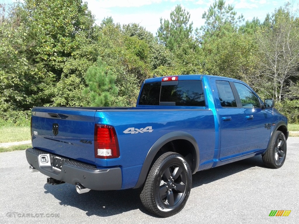 2019 1500 Classic Warlock Quad Cab 4x4 - Blue Streak Pearl / Black/Diesel Gray photo #6