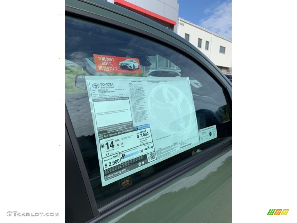 2020 Toyota Sequoia TRD Pro 4x4 Window Sticker Photos