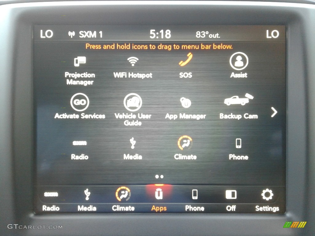 2019 Ram 1500 Classic Warlock Quad Cab 4x4 Controls Photo #135111530