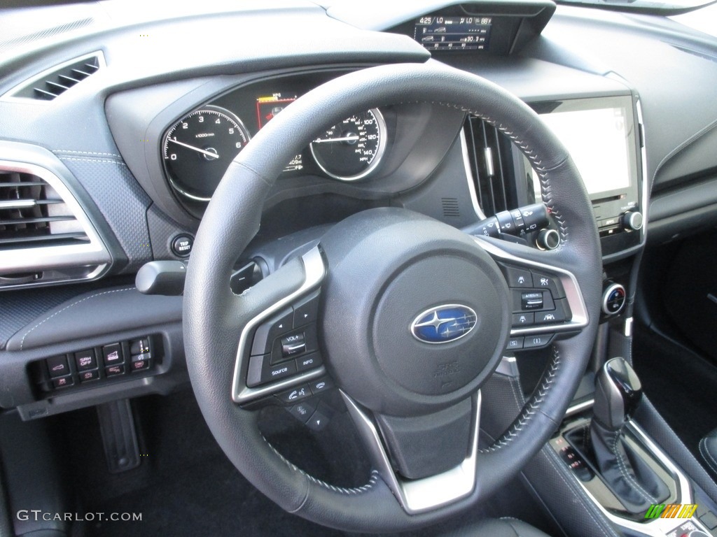 2019 Subaru Forester 2.5i Touring Black Steering Wheel Photo #135117786