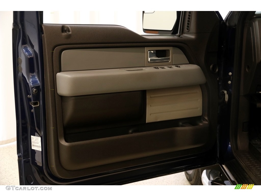 2011 F150 XLT SuperCab 4x4 - Dark Blue Pearl Metallic / Steel Gray photo #5