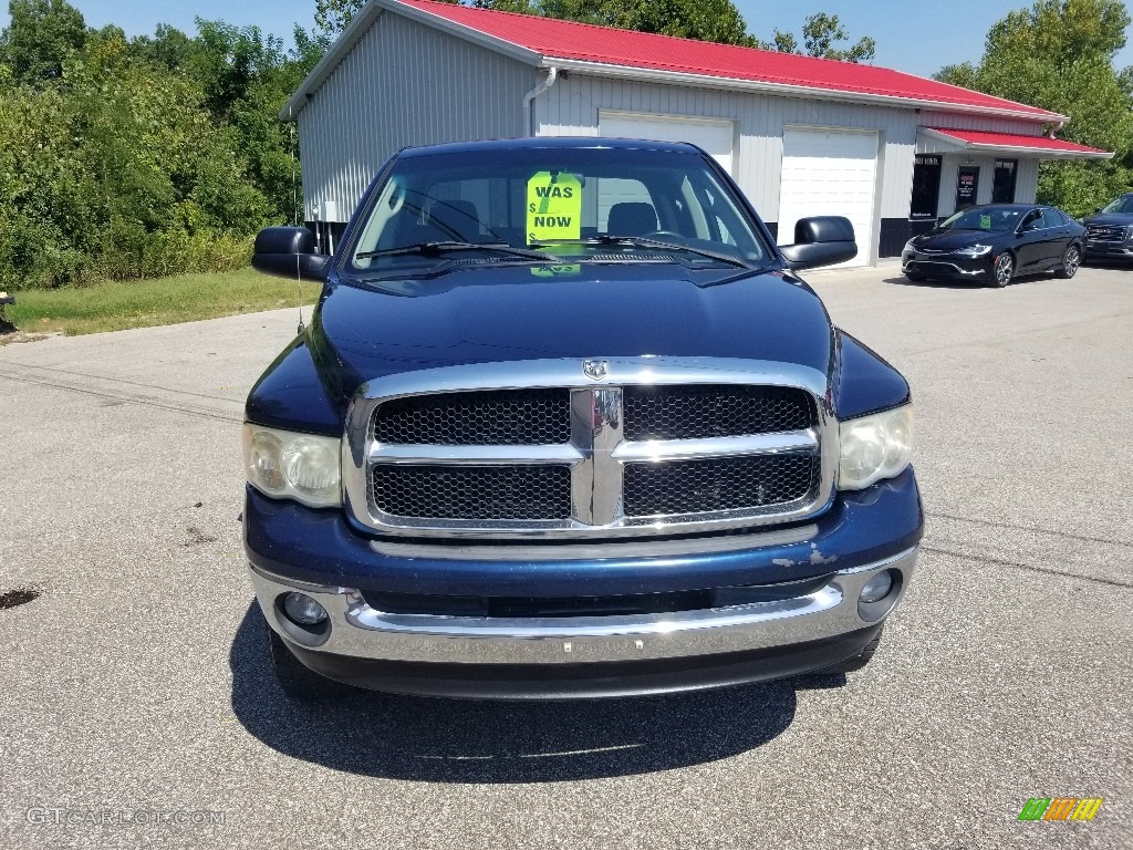 2003 Ram 2500 SLT Quad Cab 4x4 - Atlantic Blue Pearl / Taupe photo #9