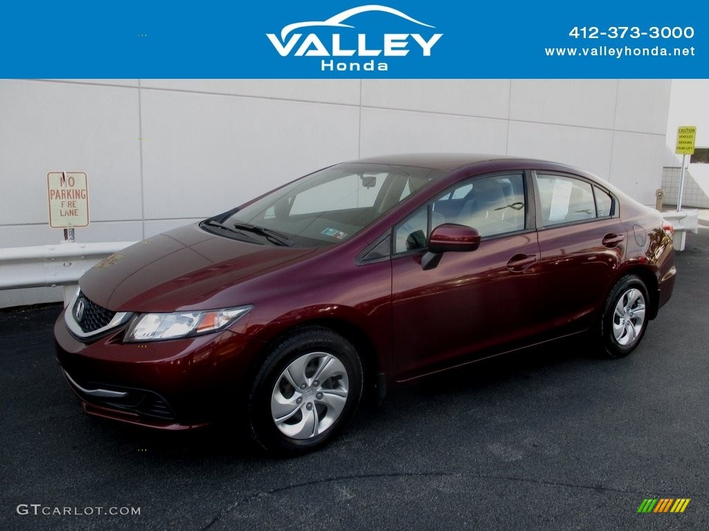 Crimson Pearl Honda Civic