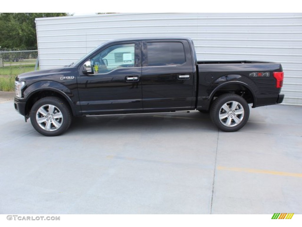 2019 F150 Platinum SuperCrew 4x4 - Agate Black / Black photo #6